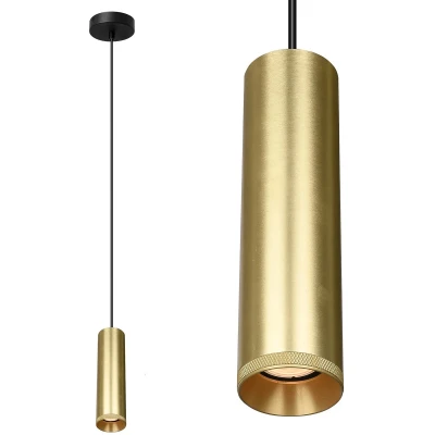 Afbeelding van Artdelight Hanglamp Milano 1 lichts 25 cm mat goud