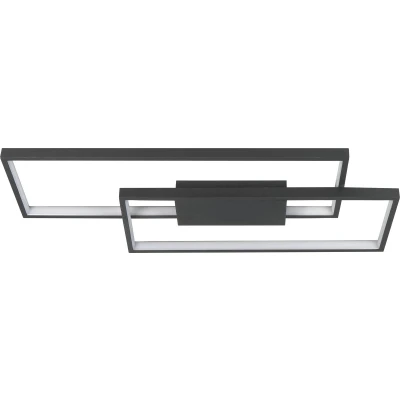 Afbeelding van Highlight Plafondlamp Stretto rechthoek L 69 cm B 29 zwart