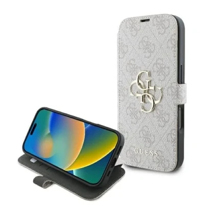 Afbeelding van Guess GUBKP16X4GMGPI iPhone 16 Pro Max 6,9&quot; roze/roze boek 4G Metaallogo