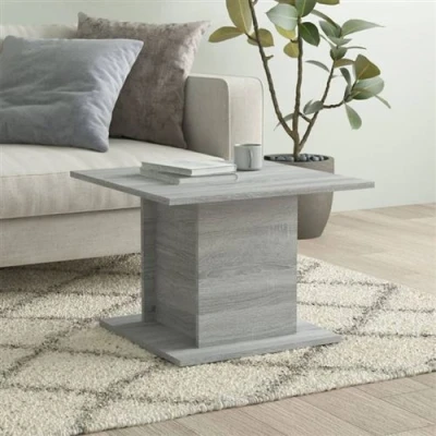 Afbeelding van Salontafel 55,5x55,5x40 cm spaanplaat grijs sonoma eikenkleurig