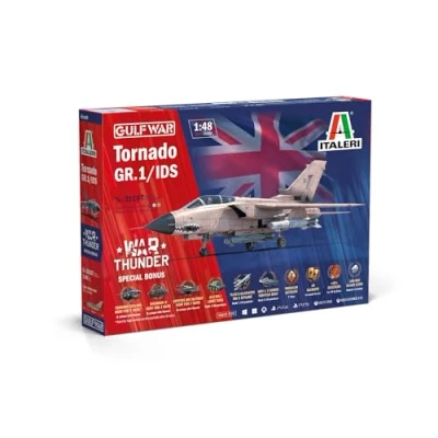 Afbeelding van 1:48 Italeri 35107 Tornado GR.1/IDS Straaljager War Thunder Special BONUS! Plastic Modelbouwpakket