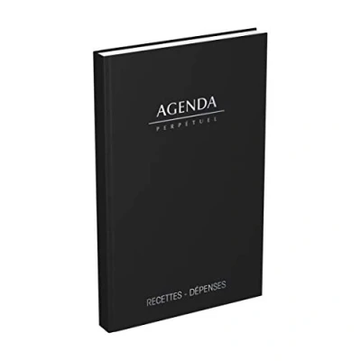 Image de Lecas Agenda Perpetuel Caisse 14x22cm Noir
