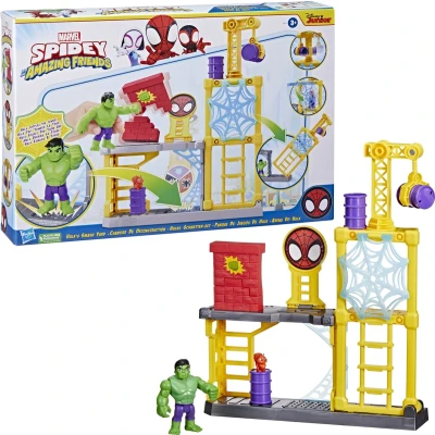 Afbeelding van Marvel Spidey and His Amazing Friends Hulk&#039;s Playset Speelfiguur