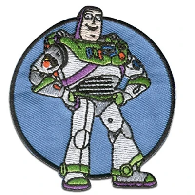 Afbeelding van patch Toy Story 4 Buzz 2 Disney blauw 6,5 x 7,2 cm / Pixar om op te strijken