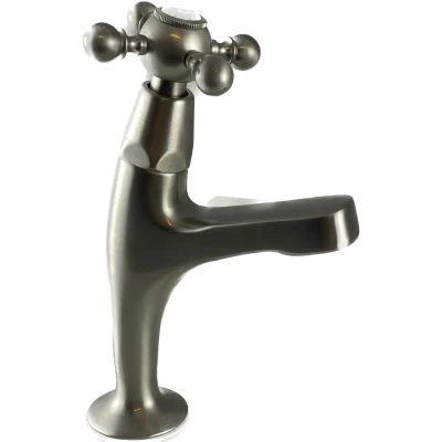 Afbeelding van PB klassieke fonteinkraan met sterknop koud water klein model RVS 1208855702