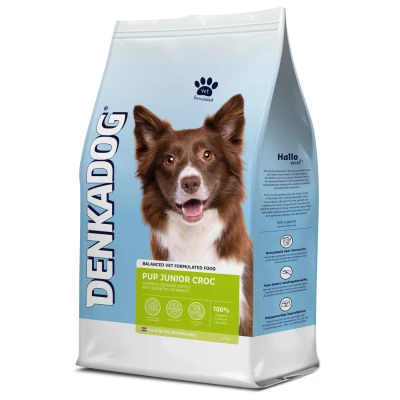 Afbeelding van 4x Denkadog Hondenvoer Pup/Junior Croc 2,5 kg