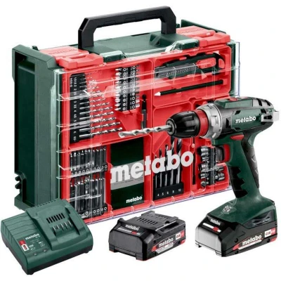Afbeelding van Metabo BS 18 Quick Set 602217710 Accu schroefboormachine V 2 Ah Li ion Brushless, Incl. accus, koffer, lader, accessoires