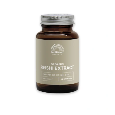 Afbeelding van Mattisson Biologisch Reishi Extract 400mg 60 capsules