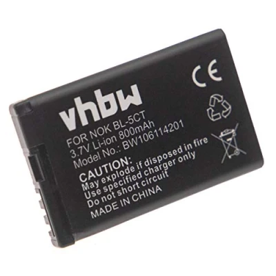 Image de Batterie Li Ion pour Nokia 6303 Classic Illuvial, remplace les batteries BL 5CT