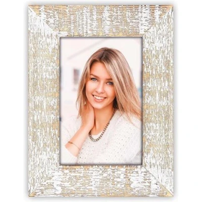 Afbeelding van ZEP Houten fotolijst vintage wit/bruin Suriname voor foto formaat 20x25 WR581