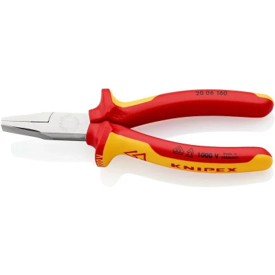 Image de KNIPEX 20 06 160 pince plate isolée avec branches multi composants, testée VDE, chromée mm