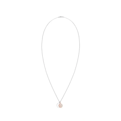 Afbeelding van Elli Double COIN Ketting, Dames, Maat: 45, Silberfarben