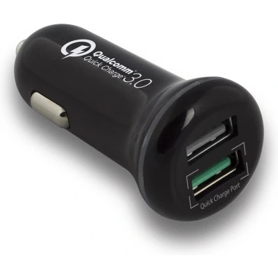 Afbeelding van Ewent USB Autolader, 2Poort, 5A, Zwart