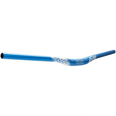 Afbeelding van Funn Full On MTB kleerhanger met 31,8 mm klem en 810 breedte, een robuuste lichte legering verhoogde hanger voor mountainbike, BMX racefiets, blauwe mountainbike 15