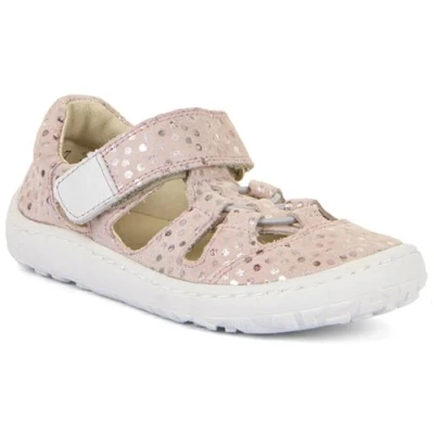 Afbeelding van Froddo Barefoot Elastic Sandalen voor kinderen, Maat: 34, Pink Veloursleer