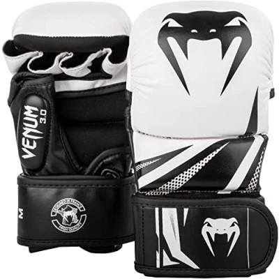 Afbeelding van VENUM CHALLENGER 3.0 MMA GLOVES TRAININGSHANDSCHOENEN WIT/ZWART MAAT S
