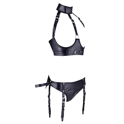 Afbeelding van BH Set Bondage Zwart Large