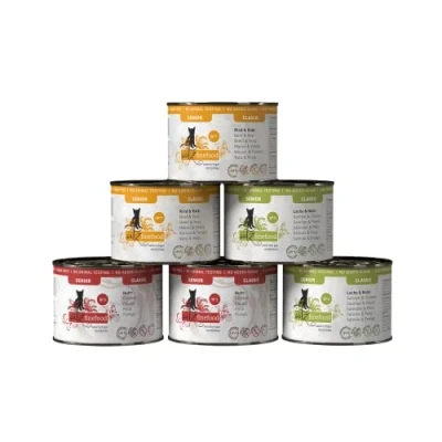 Afbeelding van 24x 200g catz finefood Senior Mixpakket (3 Soorten) Katten Natvoer