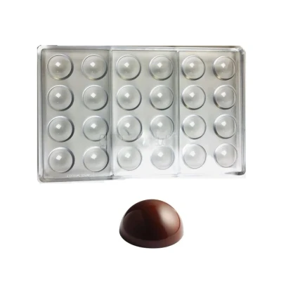Afbeelding van Pavoni Bonbonvorm Halve Bol (24x) Ø35x17,5mm
