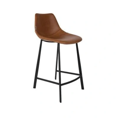 Afbeelding van Dutchbone Franky Barkruk Bruin 65 cm Set van 2