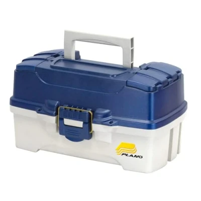 Afbeelding van Plano Two Tray Tackle Box Blue Viskoffer