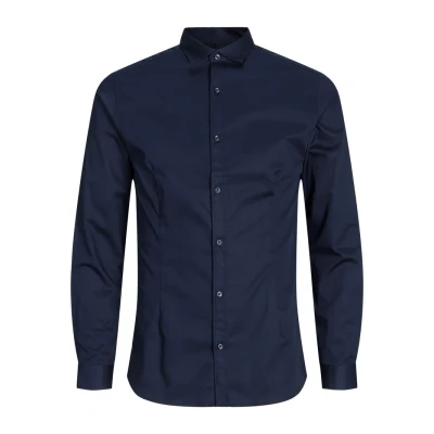 Afbeelding van Jack &amp; Jones Parma shirt navy blazer/super slim Overhemd S