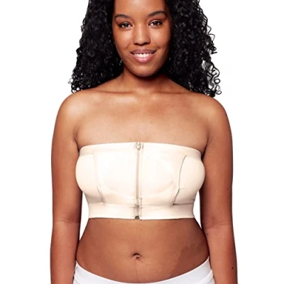 Afbeelding van Medela Hands free™ Kolf bh voor handsfree kolven Easy Expression bustier Stretch Extra zacht Met ritssluiting Chai Maat M