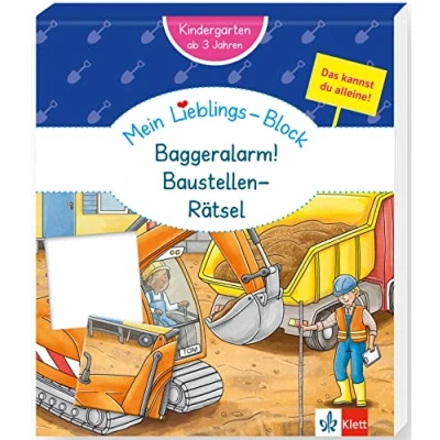 Afbeelding van Klett Mein Lieblings Block Baggeralarm! Baustellen Rätsel