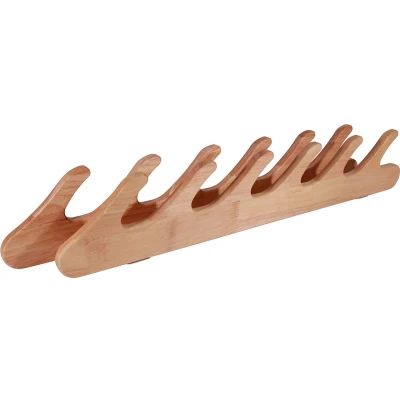 Afbeelding van Ultimate Wooden Wall Rod Rack 6 Rods Hengelrek