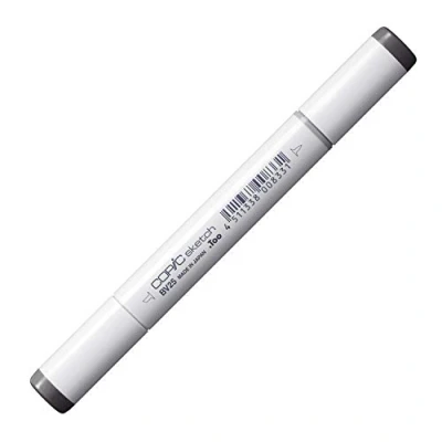 Afbeelding van COPIC Sketch Marker type BV 25 Grayish Violet, professionele alcoholpenseelmarker met superpenseelpunt en middelste punt
