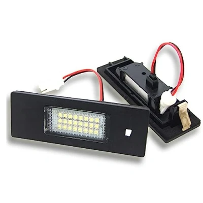 Afbeelding van VIGORFLYRUN PARTS LTD 2 stuks LED kentekenplaatverlichting, Canbus foutloos wit 6000K 18SMD licht voor E81 E87 E63 E64 E89 Z4 F20 F21 DXY88