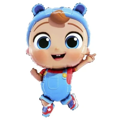 Afbeelding van Toyland® Folieballon 71 cm (29 inch) in de vorm van een kleine engel baby John feestballonnen voor kinderen