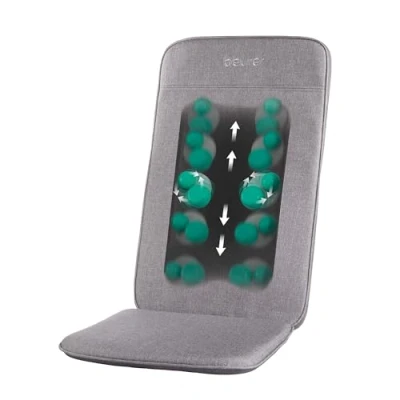 Afbeelding van Beurer MG 202 Shiatsu massagestoelkussen voor thuis en op kantoor 2 intensiteitsniveaus Smalle rug Geschikt stoelen, banken bureaustoelen Modern ontwerp