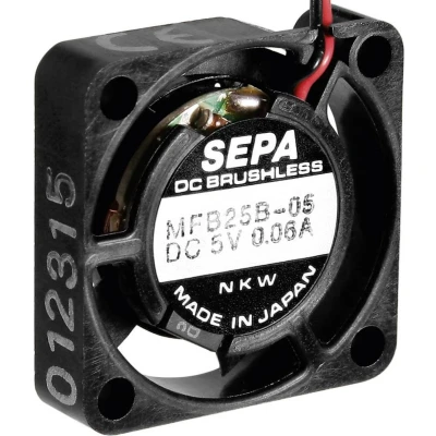 Afbeelding van SEPA MFB25B12 Axiaalventilator 12 V/DC 23 l/min (l x b h) 25 6.5 mm