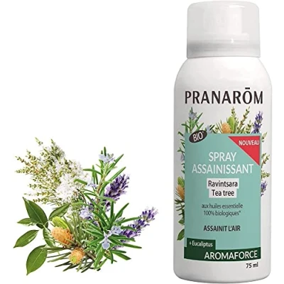 Afbeelding van Pranarôm Aromaforce Ontsmettingsspray Ravintsara Tea Tree Organic 75 ml