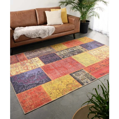 Afbeelding van Patchwork Vloerkleed Fade Heritage Rood/multi 190x290 Cm