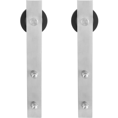 Afbeelding van GPF Bouwbeslag schuifdeurhanger set Lanka RVS t.b.v. extra deur