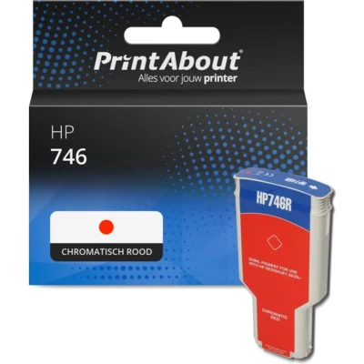 Afbeelding van Huismerk HP P2V81A (746) Inktcartridge Chromatisch rood