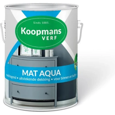 Afbeelding van Koopmans Mat Aqua Ready Mixed 0,75 ltr 489 antraciet Huis &amp; Interieur