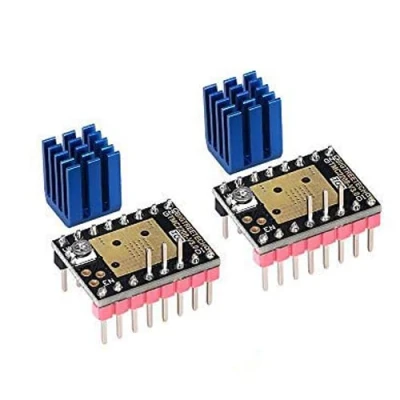 Afbeelding van TMC2208 V3.0 UART mode stappenmotor driver met koellichaam voor Skr V1.3 v1.4 3D printerbesturingskaart (2 stuks)