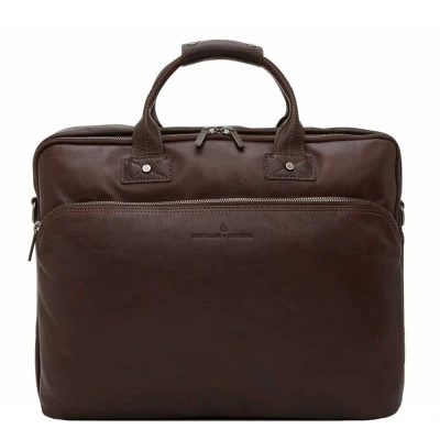 Afbeelding van Castelijn &amp; Beerens Firenze Business Laptoptas 17&quot; mocca