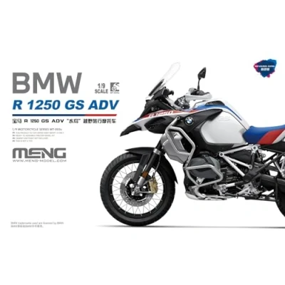 Afbeelding van 1:9 MENG MT005S BMW R 1250 GS ADV Motorfiets Voorgekleurde versie Plastic Modelbouwpakket