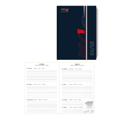 Afbeelding van Undercover Max Verstappen DeLuxe Agenda A5 Papier Multicolor