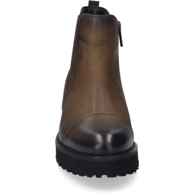 Afbeelding van Josef Seibel Sallina Enkellaarsjes met plateauzool, Dames, Maat: 39, Cognac Leer