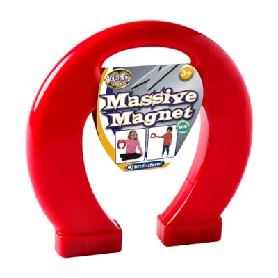 Afbeelding van Brain Storm Toys Massive Red Horseshoe Magneet Wetenschap en Onderwijs (Pack 1)