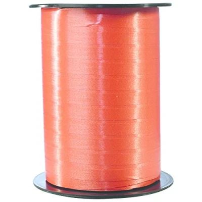 Afbeelding van Clairefontaine 601758C een spoel glad bolduc lint 500 m x 0,7 cm oranje decoratief cadeau lint, doe het zelf, geschenkverpakking
