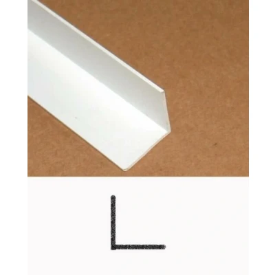 Afbeelding van Heering PVC hoekprofiel wit 30 x 1.5mm 2.6 meter
