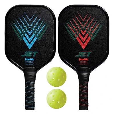 Afbeelding van Franklin pickleball 2 spelers set aluminium met x 40 ballen