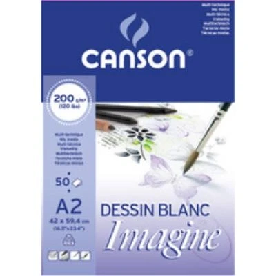 Image de CANSON Bloc à dessin Imagine, format A3, 220 g/m2