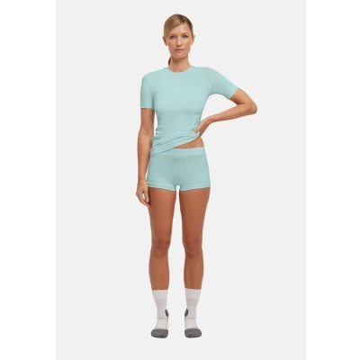 Afbeelding van FALKE Warm W Bhp fil fonctionnel séchage rapide 1 pièce, Sous vêtements de la couche base Femme, Vert Jade 7439, XS